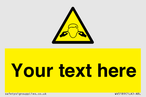 Custom Noise Hazard Sign